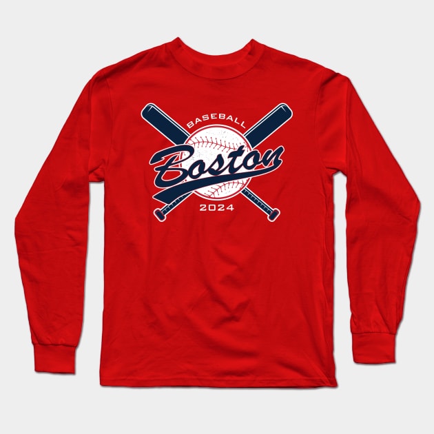 Red Sox 2024 Long Sleeve T-Shirt by Nagorniak